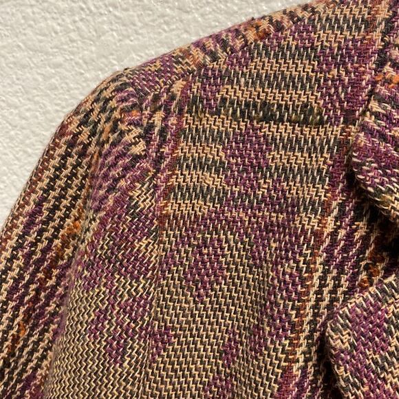 Earl Rutenberg Plaid Blazer Large - Picture 3 of 5